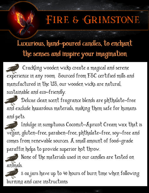 About Fire & Grimstone Candles and Melts